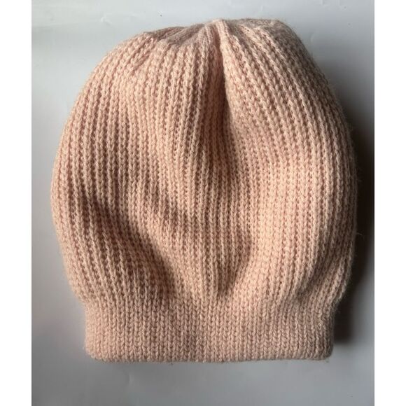 Rare ~ Free People Double Layer Blush Knit Beanie main image 5